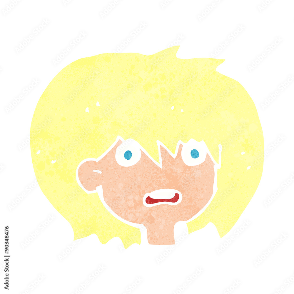 Fototapeta premium cartoon shocked expression