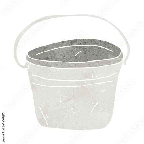 cartoon metal bucket
