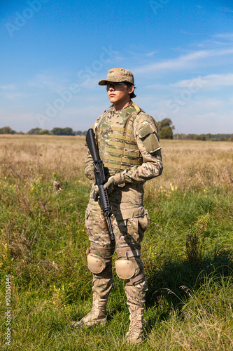 Soldier with a rifle