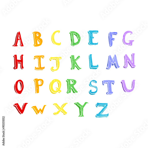 cartoon alphabet