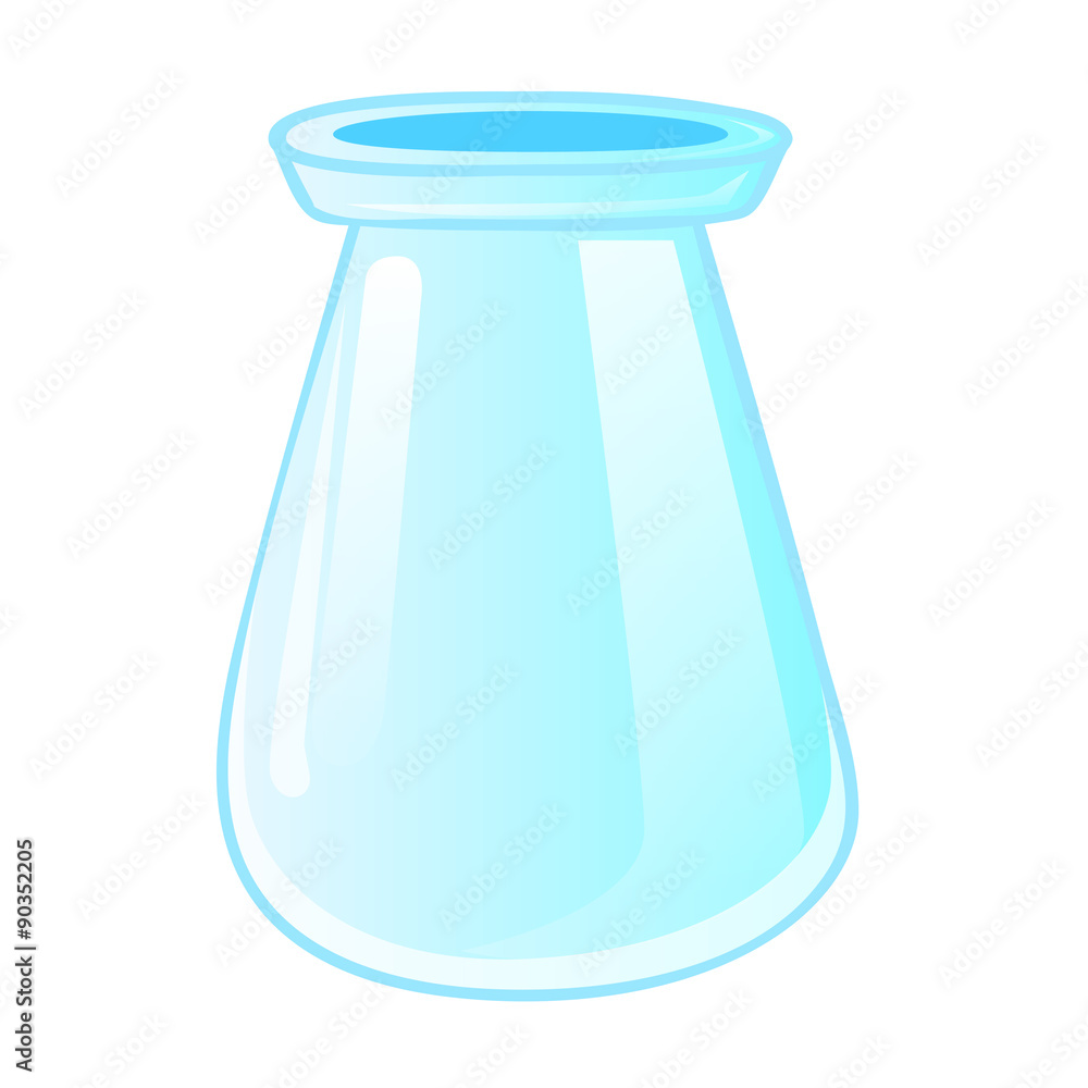 Empty glass isolated illustration