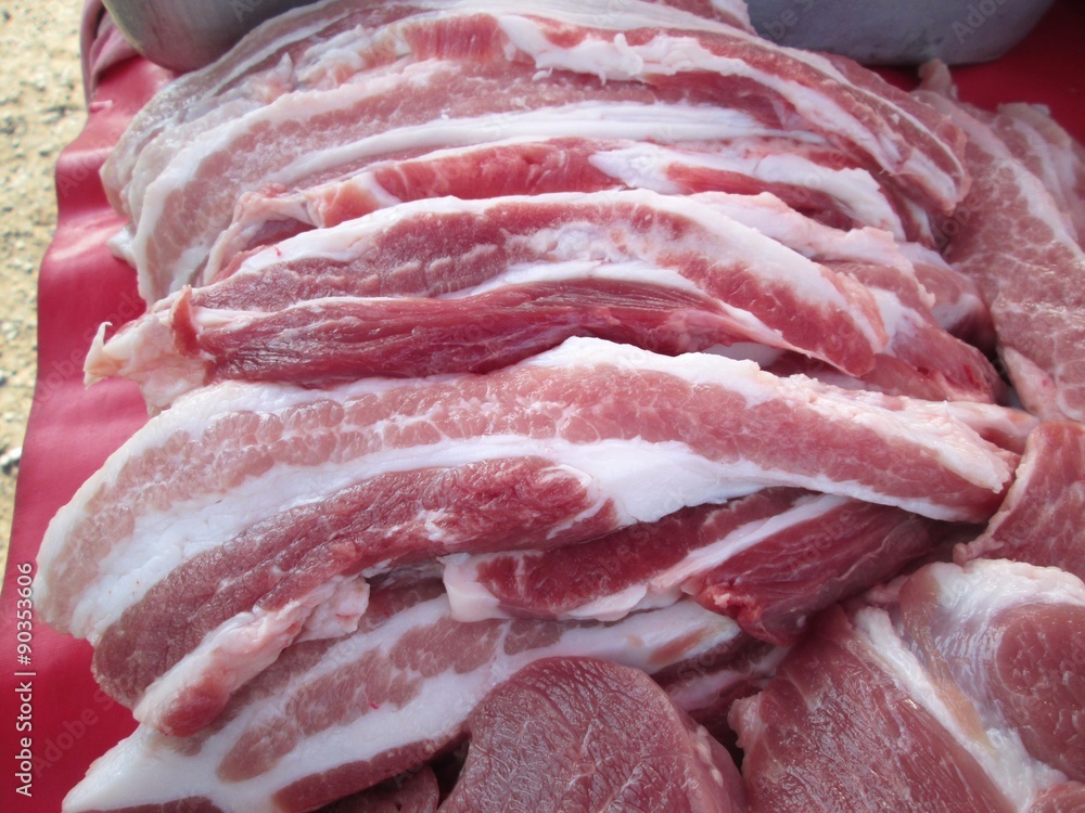Raw pork Raw pork