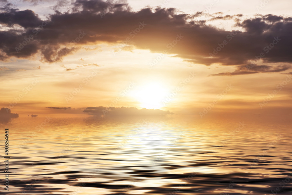 Sunset and sea Sunset and sea
