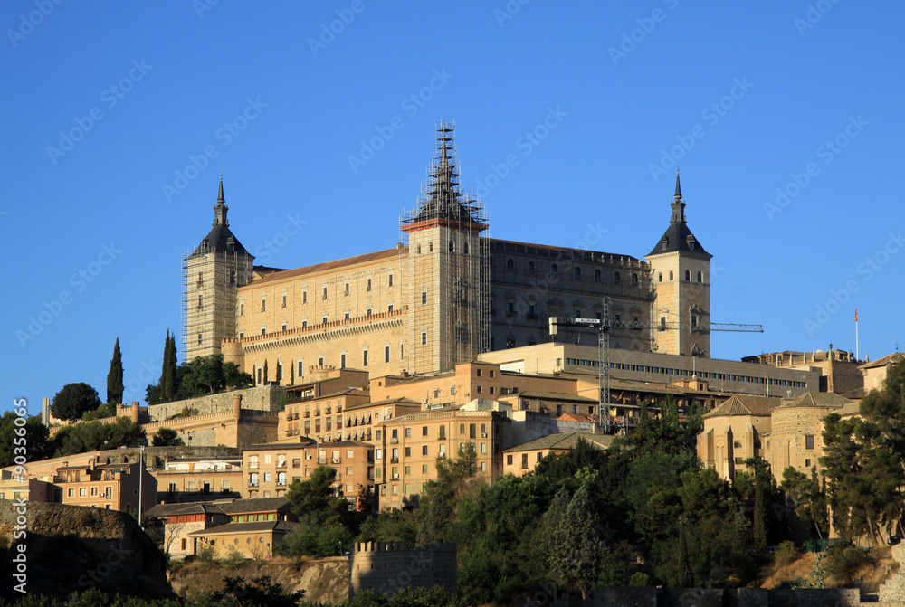 Toledo, Spain old town at the Alcazar.