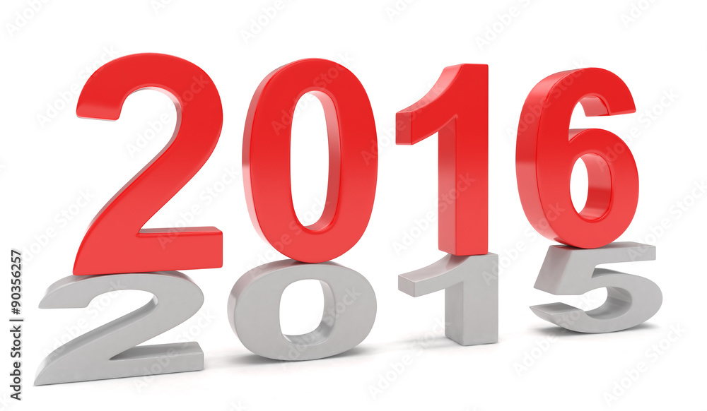2015-2016 change new year 2016 isolated 2015-2016 change new year 2016 isolated