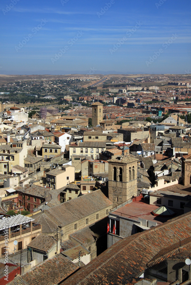 Aerial view of Toledo, Spain