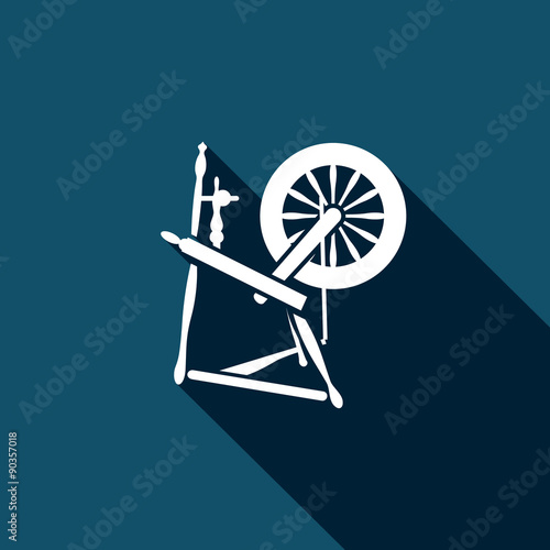 фотографія Distaff vector icon