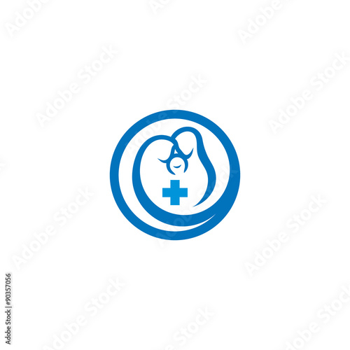Family medicine practice abstract vector sign