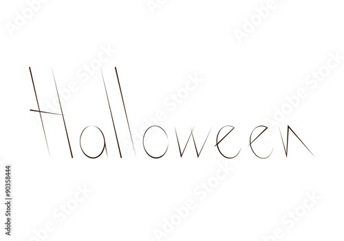 Halloween lettering
