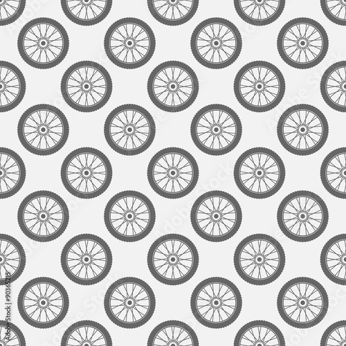 Wheels seamless pattern