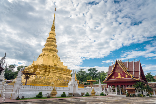 Golden Pagoda in Phra That Chae Haeng Temple, Nan province