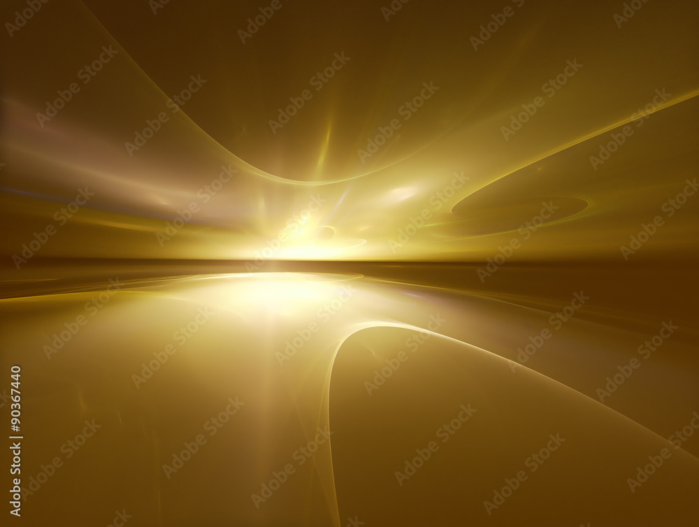 Fototapeta premium golden horizon