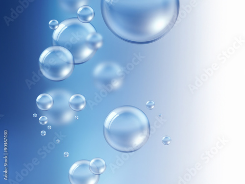 air bubbles under water