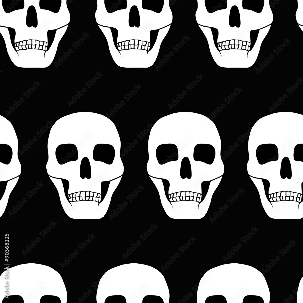 seamless background with skulls seamless background with skulls