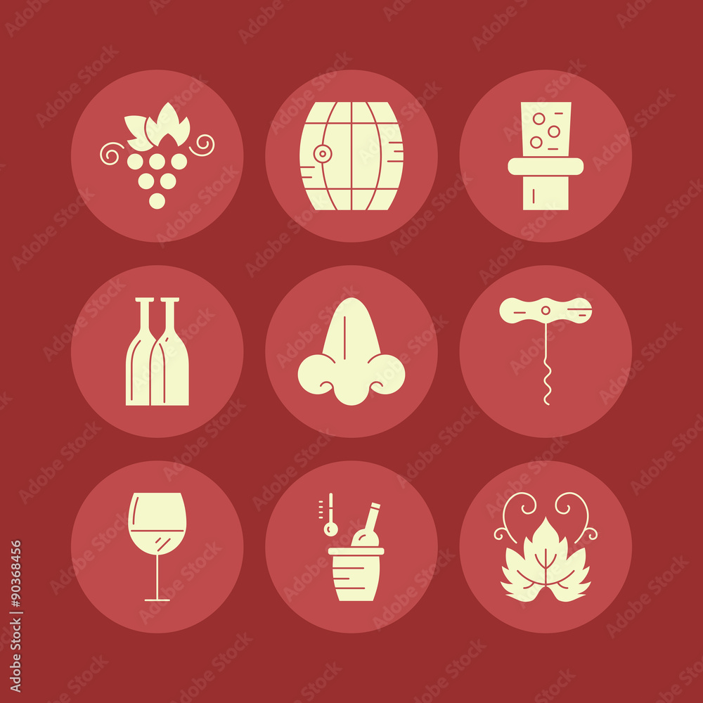 Wine Icon Collection Wine Icon Collection