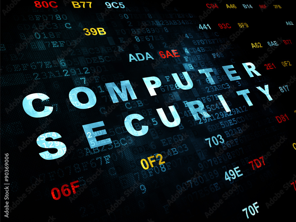Protection concept: Computer Security on Digital background Protection concept: Computer Security on Digital background