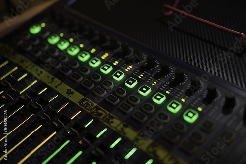 light of audio mixer 