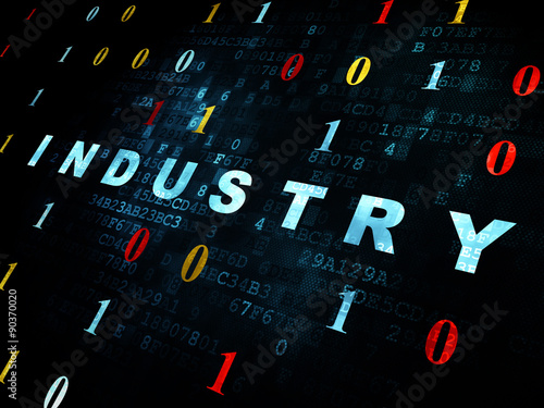 Business concept: Industry on Digital background