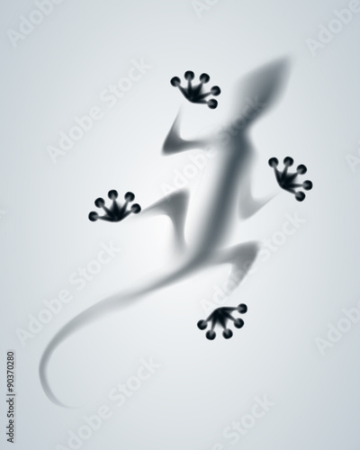 Vector diffuse lizard silhouette 