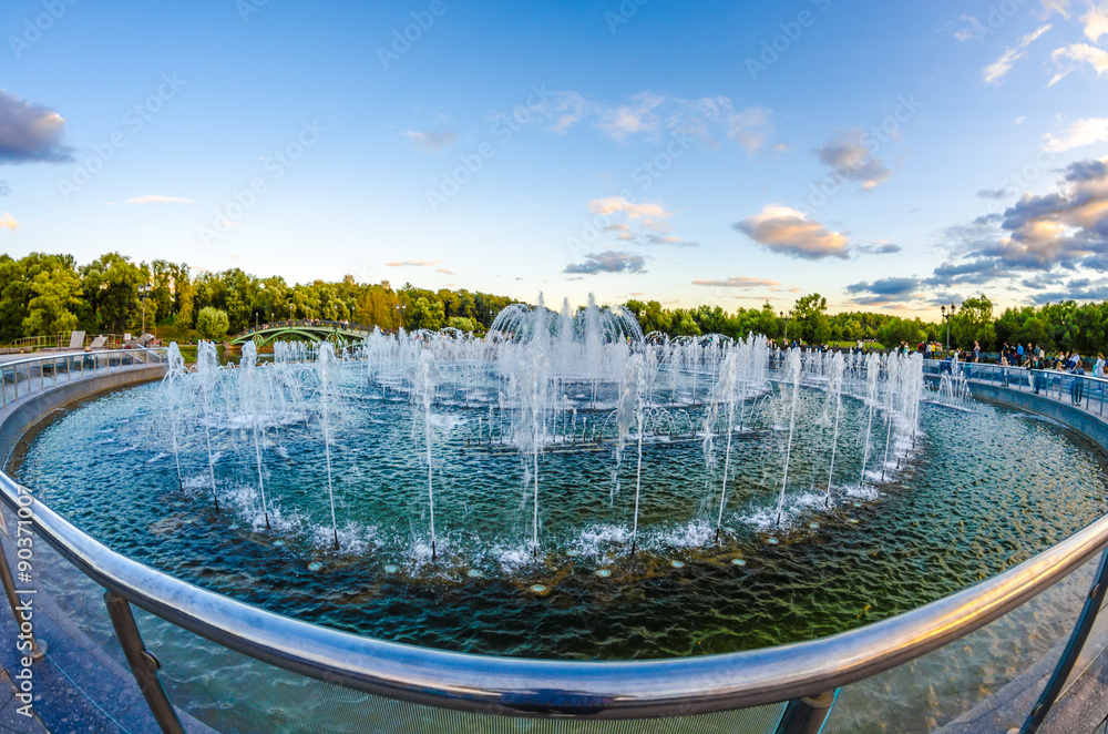 Tsaritsyno Park fountain