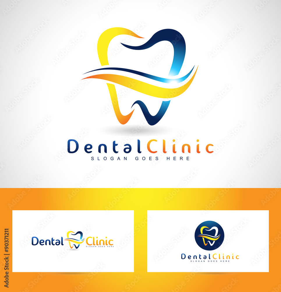 Fototapeta premium Dental Care Logo Design