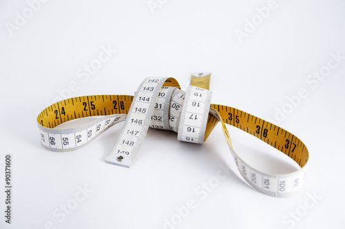 measuring tape isolated on white background