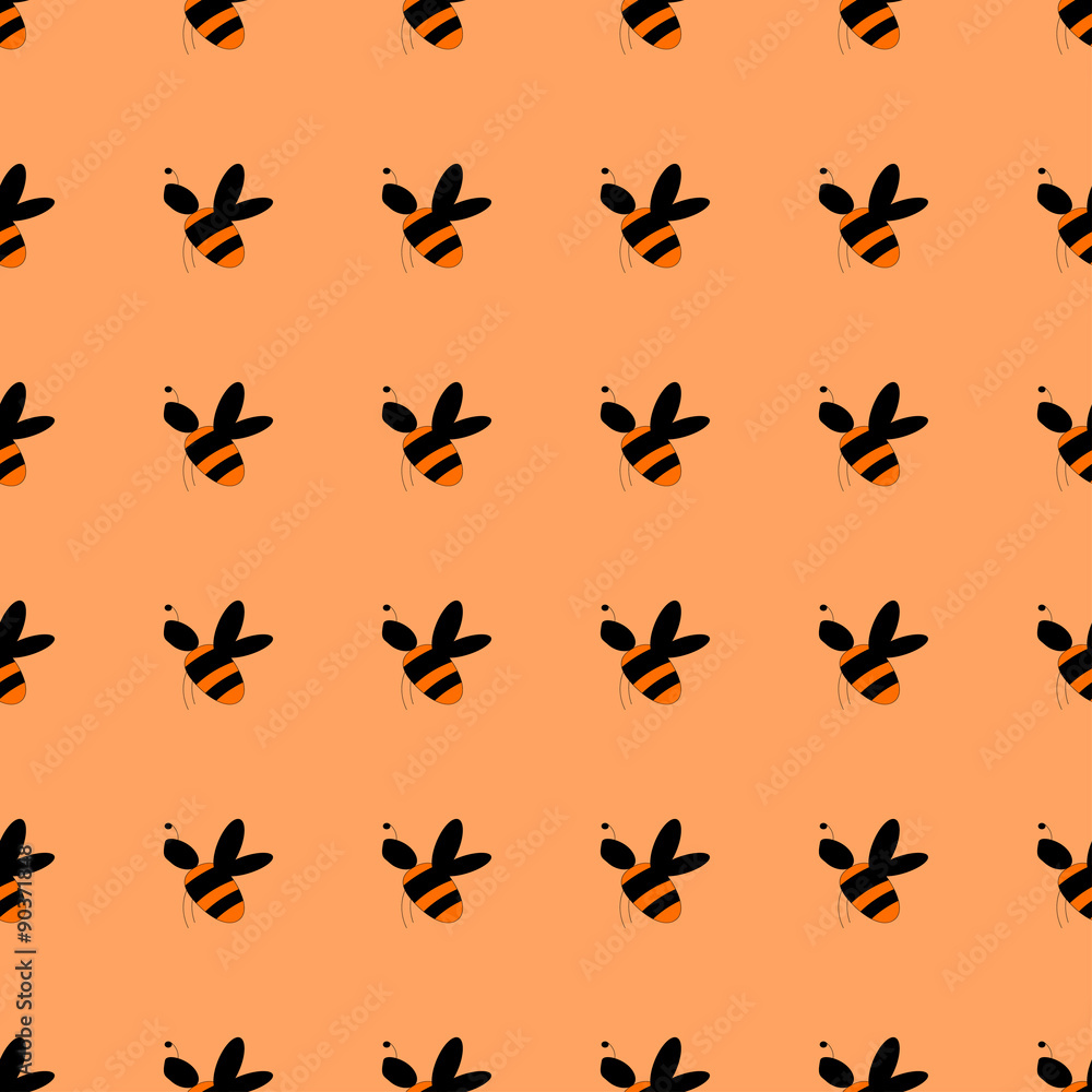 Honeybee seamless pattern Honeybee seamless pattern