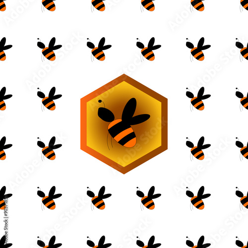 Honeycomb seamless pattern