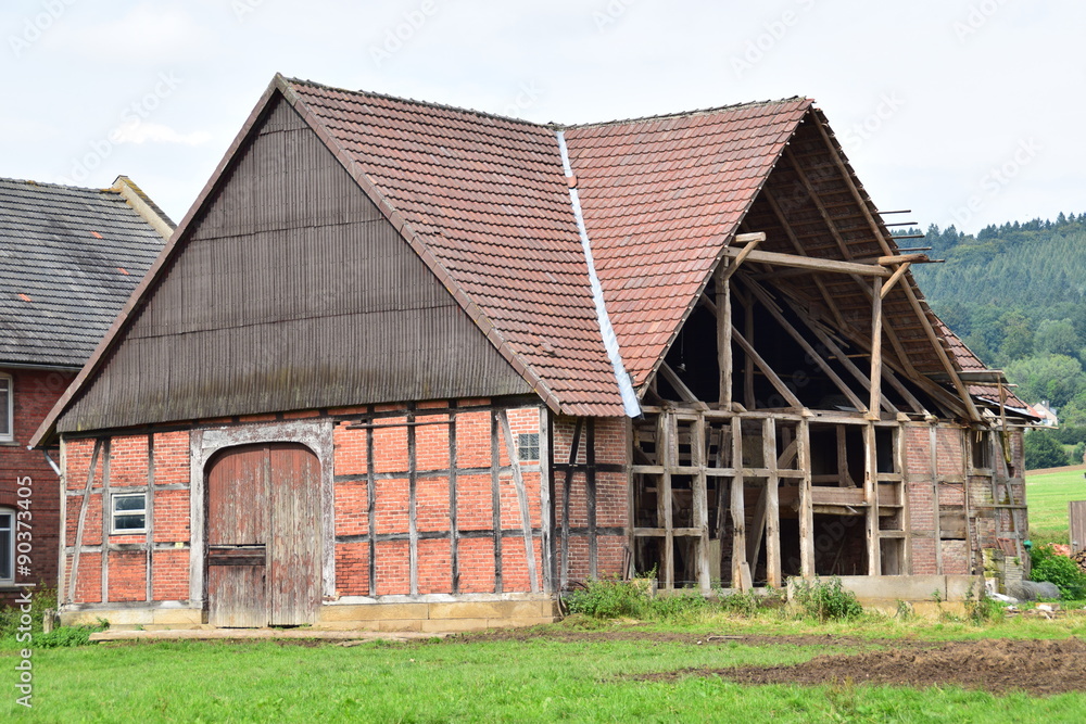 Obraz premium Vierständerscheune
