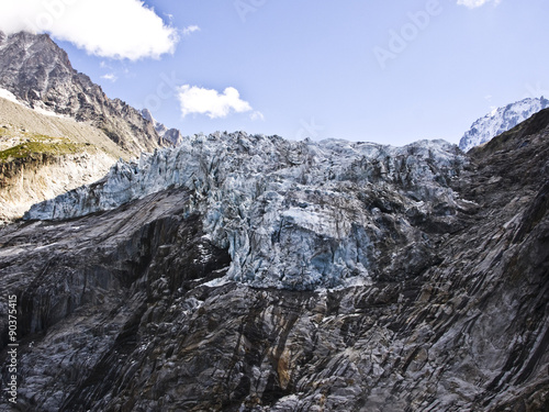 ghiacciaio ad Argentiére, Chamonix, monte Bianco