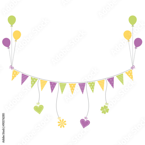 Sweet Garland with Ballons