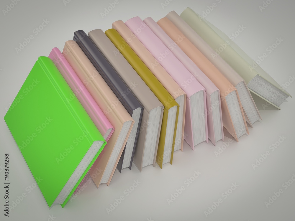 Empty colored books mockup template. High resolution. Empty colored books mockup template. High resolution.