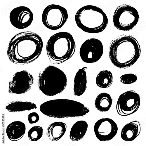 Black brush strokes
