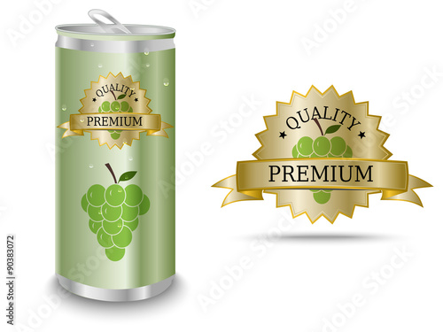 Grape juice label