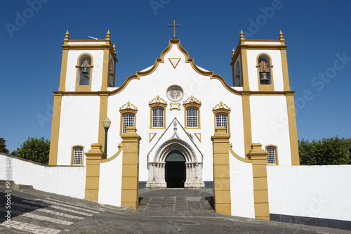 Traditional Azores church. Santa Cruz. Praia da Vitoria. Terceir
