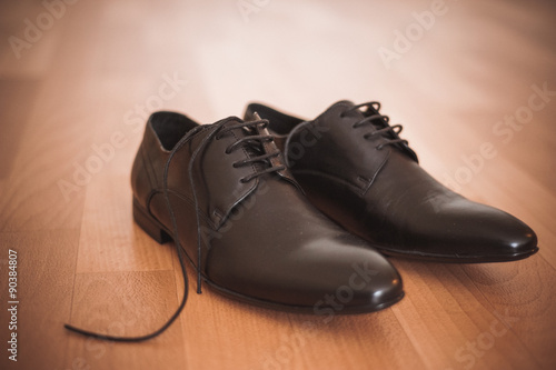 leather classic style men shoes