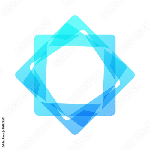 Mosaic rectangle geometric icon