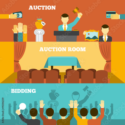 Auction Banners Set 