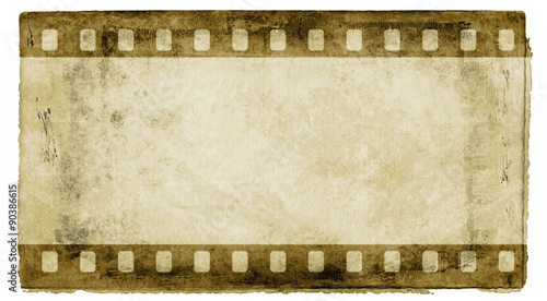 Vintage sepia film strip frame