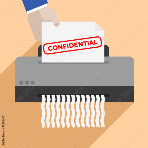 shredding confidential letter