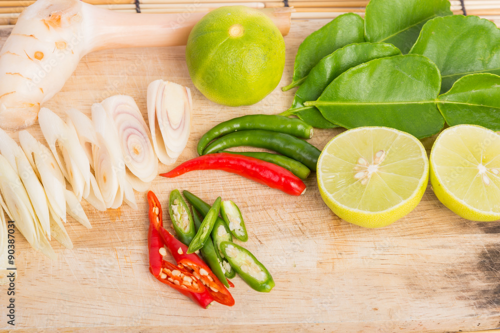 Thai Tom Yam soup herbs and spices Thai Tom Yam soup herbs and spices