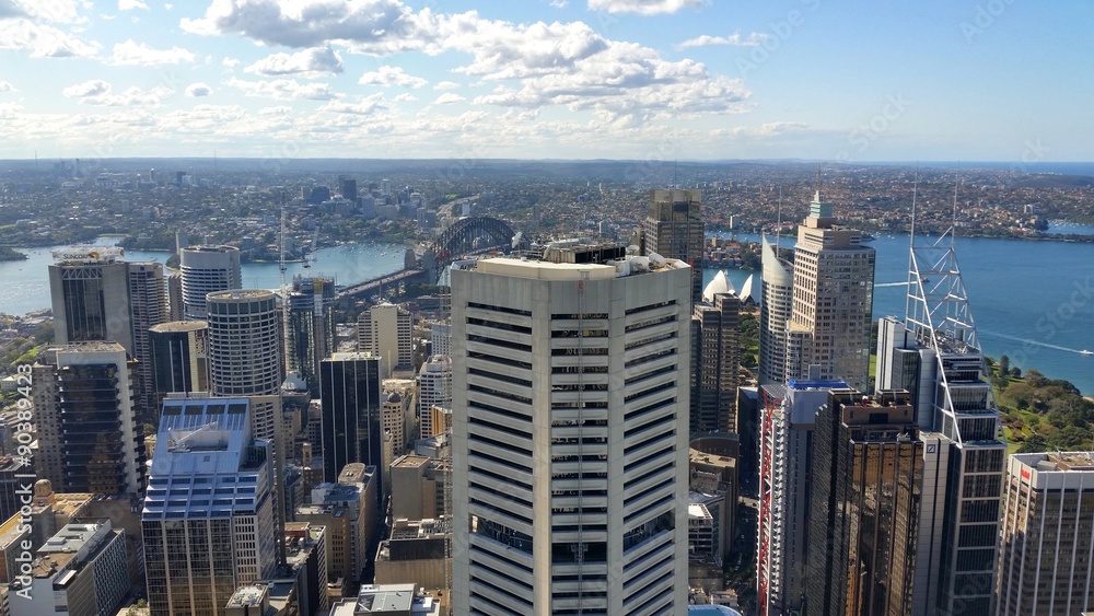 Sydney city depuis La Sydney Tower, Australie