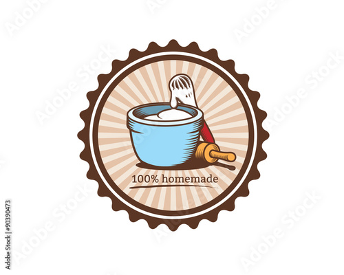 homemade cookies logo emblem vintage 2