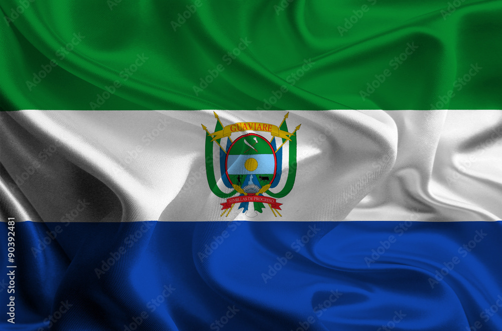 Obraz premium Flag of Colombian Department Guaviare