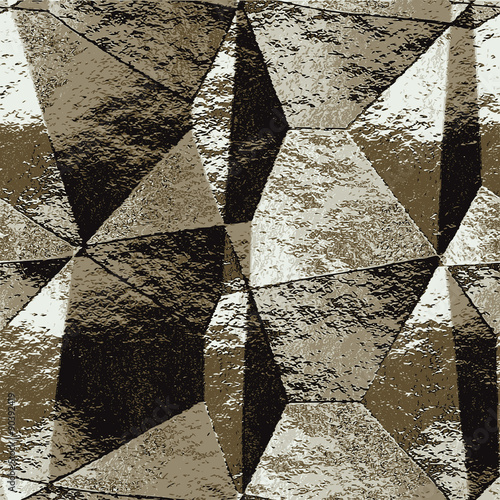 Abstract brown and white scratched background  resembling crumpled metal foil