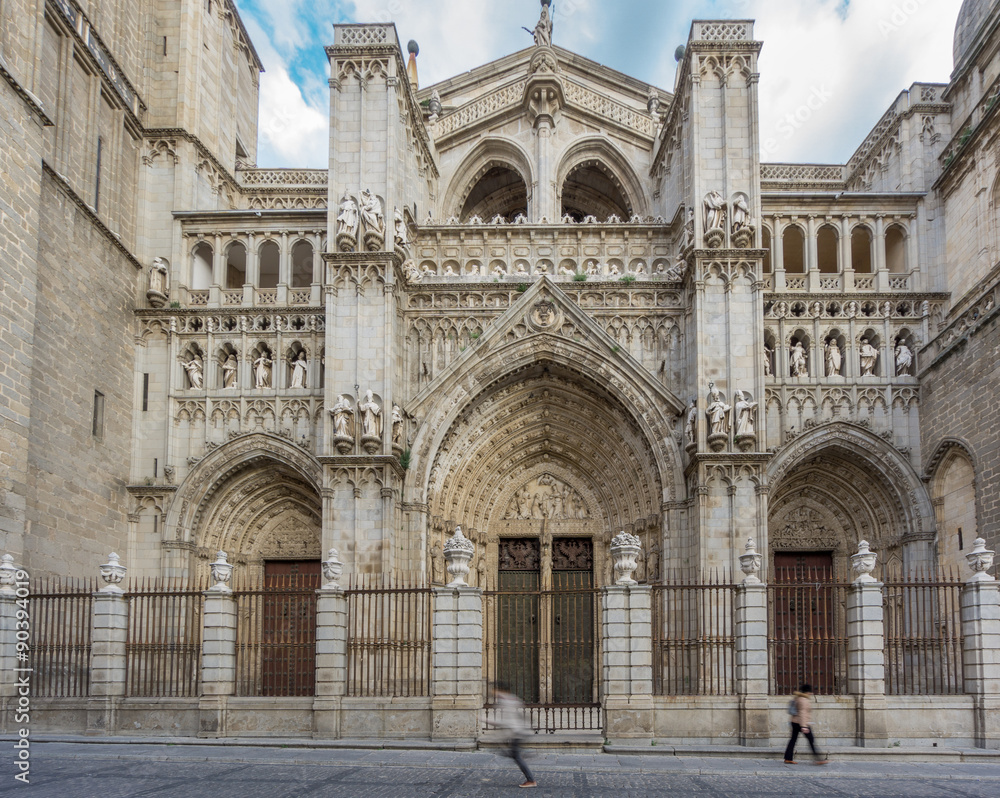 Toledo Cathedral, side view, Spain