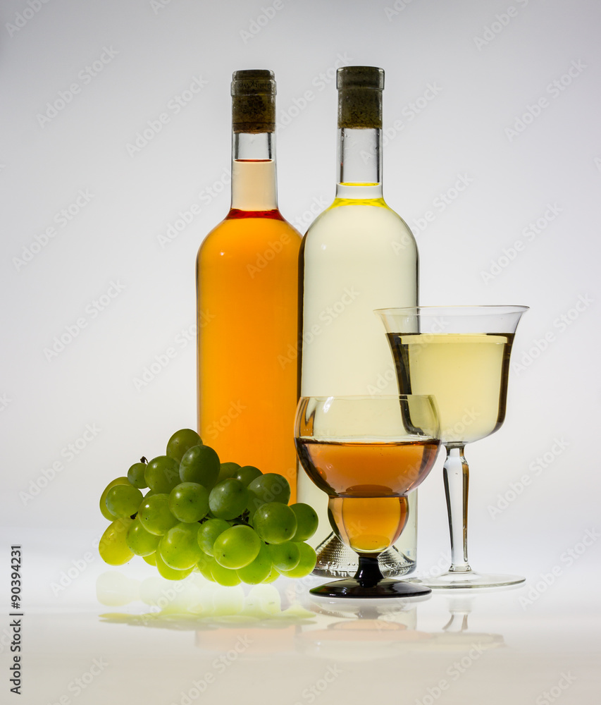 butelki z winem