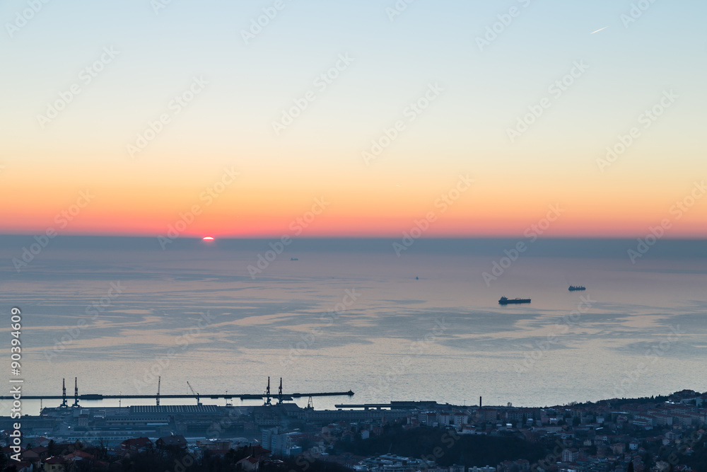 evening in the bay of Trieste