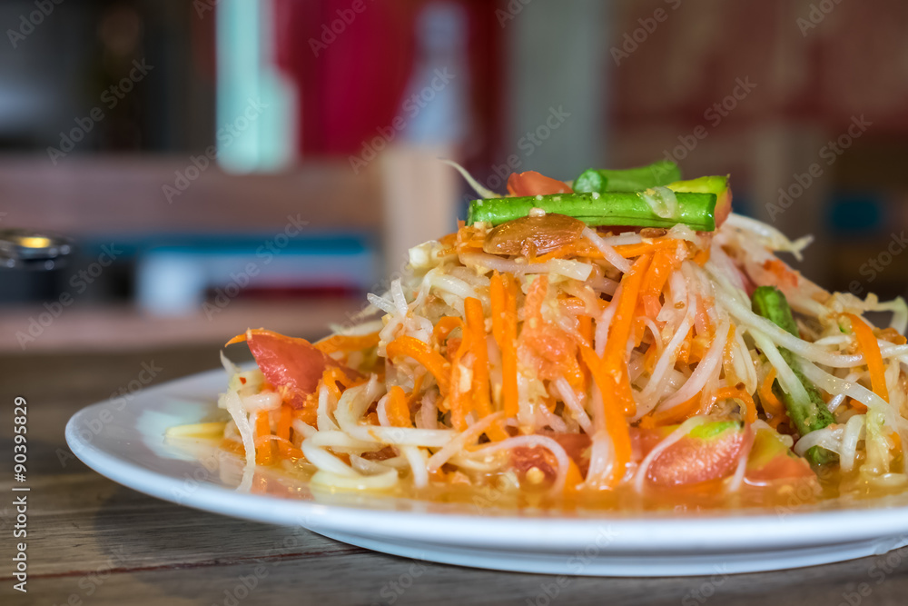 som tum, thai style papaya salad