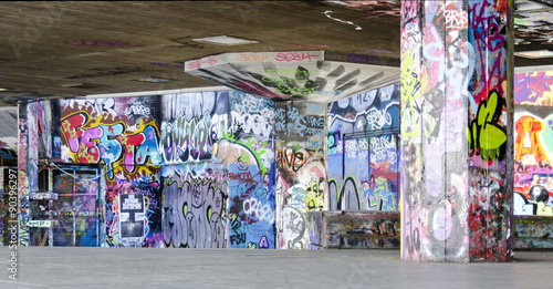 London - Graffiti on Skate Park #4 photo